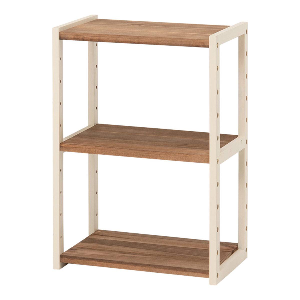 HAGiHARA（萩原） オープンラック 3段 木製 ディスプレイラック ウッド