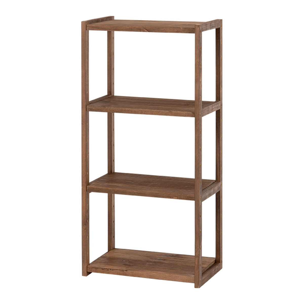 HAGiHARA（萩原） オープンラック 4段 木製 ディスプレイラック ウッド