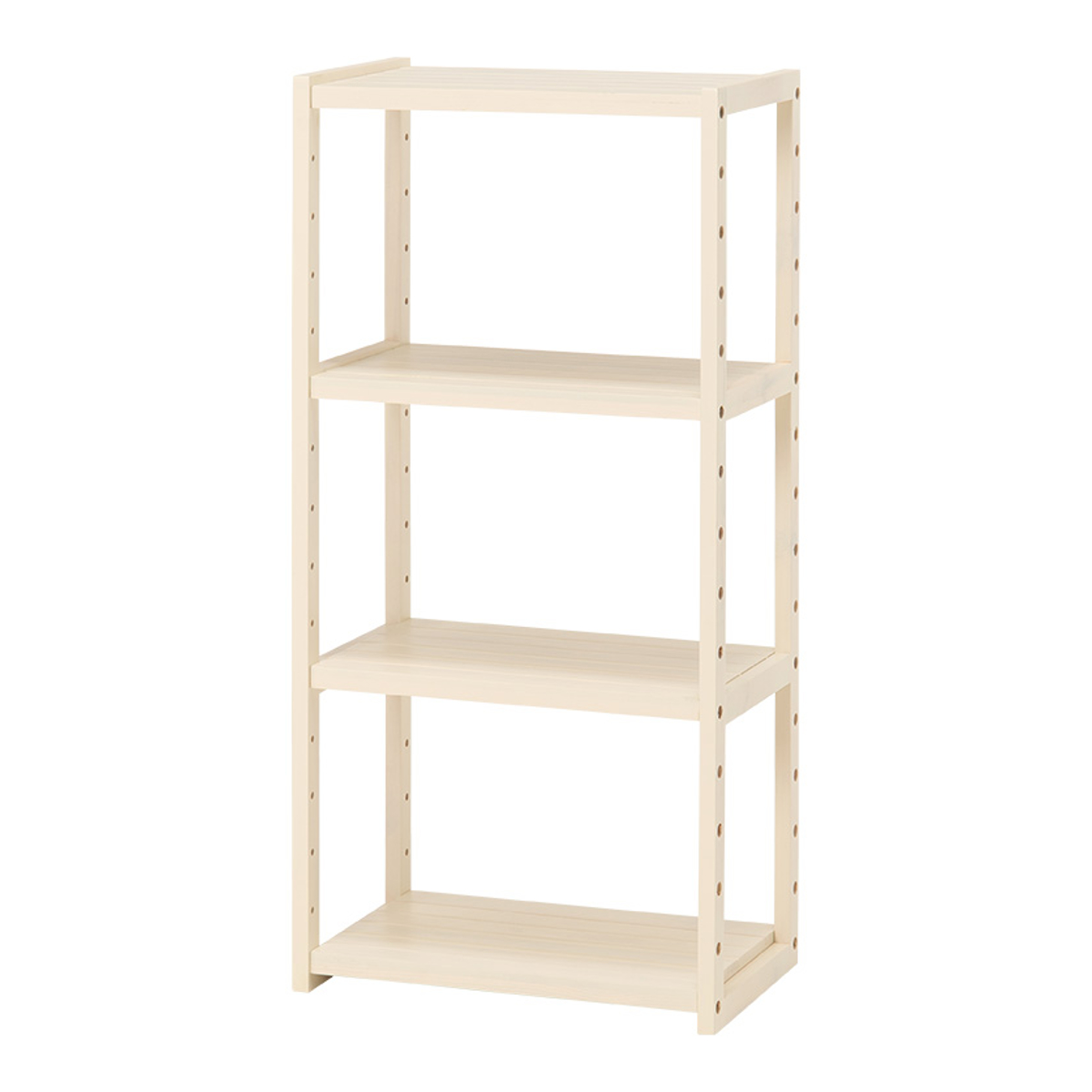 HAGiHARA（萩原） オープンラック 4段 木製 ディスプレイラック ウッド