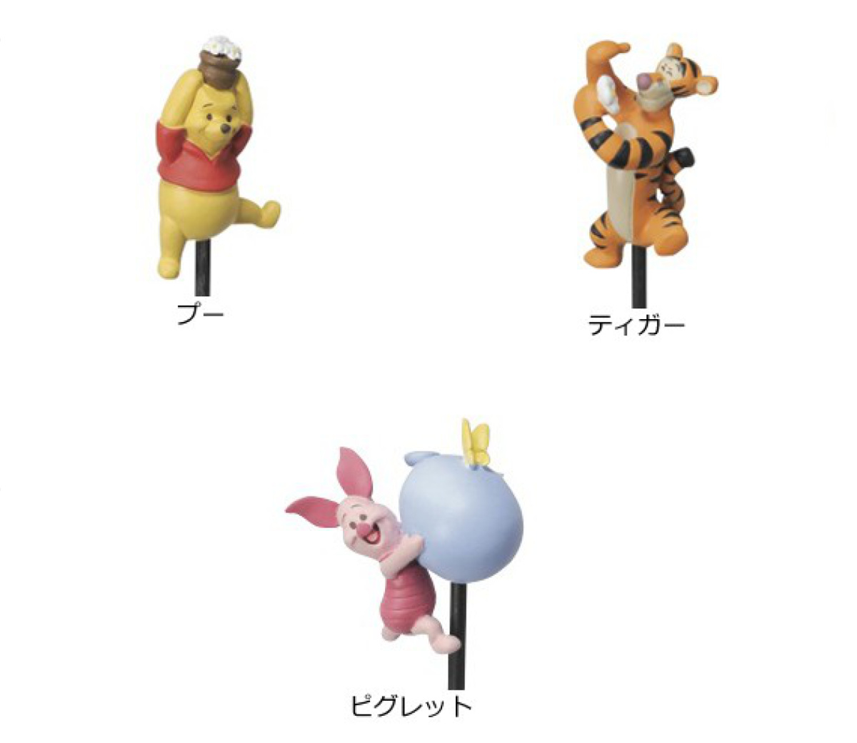 フラワーピック くまのプーさん ピグレット テ...の詳細画像1