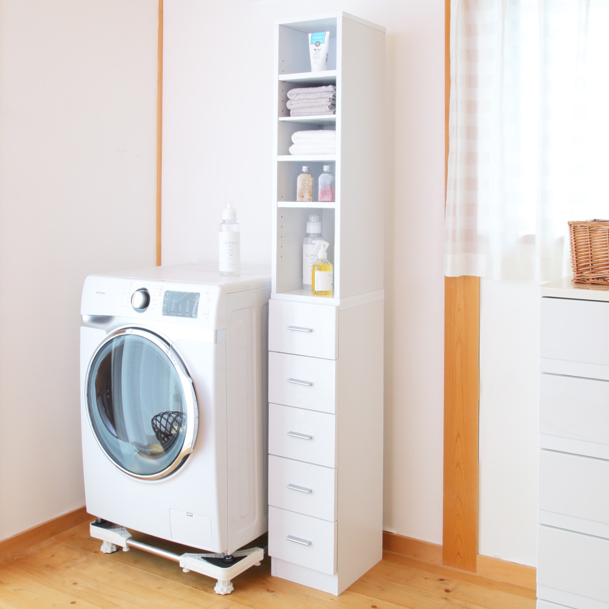 クロシオ スリムラック 幅25cm 収納ラック 棚 すき間収納 ストッカー