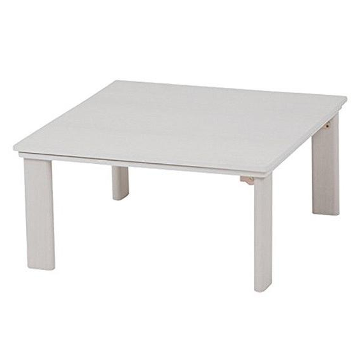 こたつテーブル 幅75cm 正方形 折りたたみ （ 家具調こたつ 座卓 炬燵 こたつ 天板 リバーシブル 木目調 ホワイト 折れ脚 コタツ ローテーブル ）