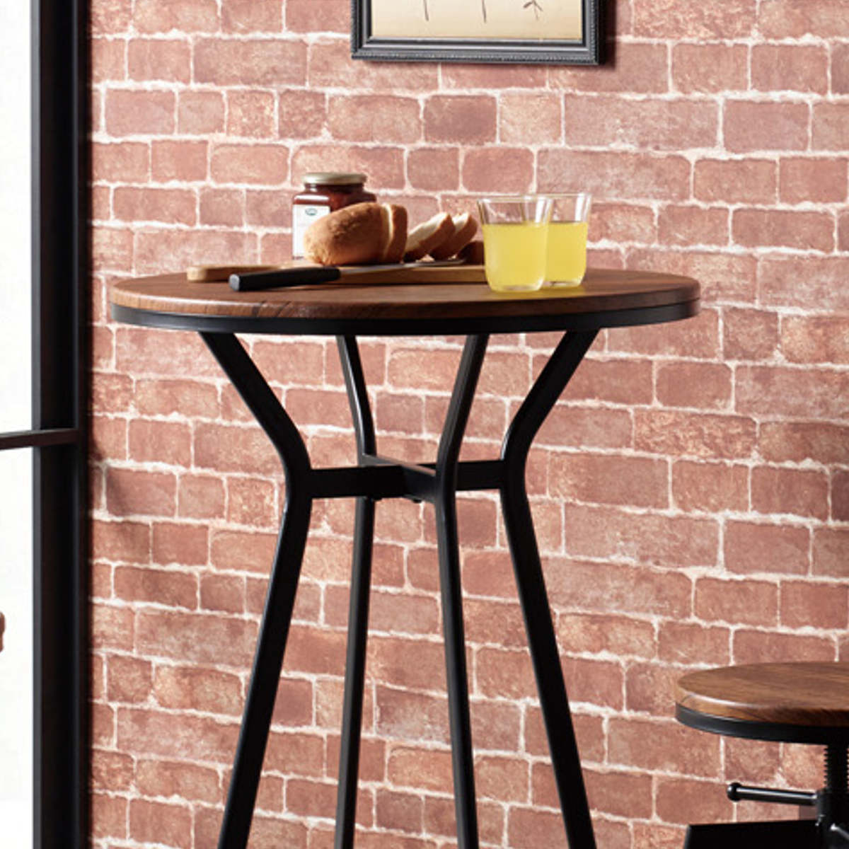 弘益 ハイテーブル 丸型 スチールフレーム 直径60cm （ 丸 ラウンド