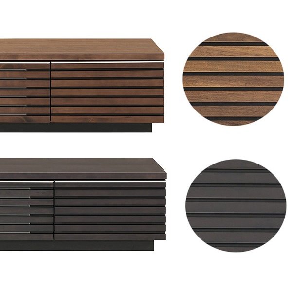MKマエダ家具 テレビ台 ローボード 天然木 ルーバーデザイン JIG-NUOVO