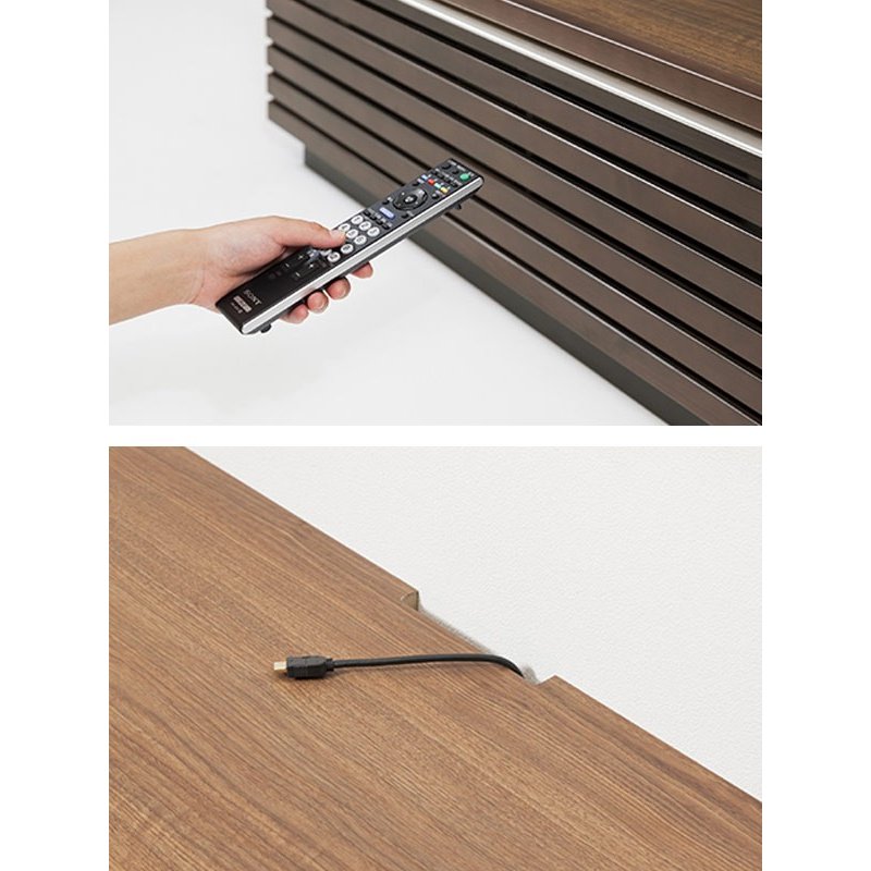 MKマエダ家具 テレビ台 ローボード 天然木 ルーバーデザイン JIG-NUOVO