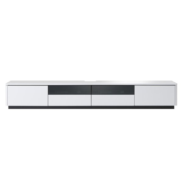 MKマエダ家具 テレビ台 ローボード 光沢仕上げ RADUNI-NUOVO ホワイト