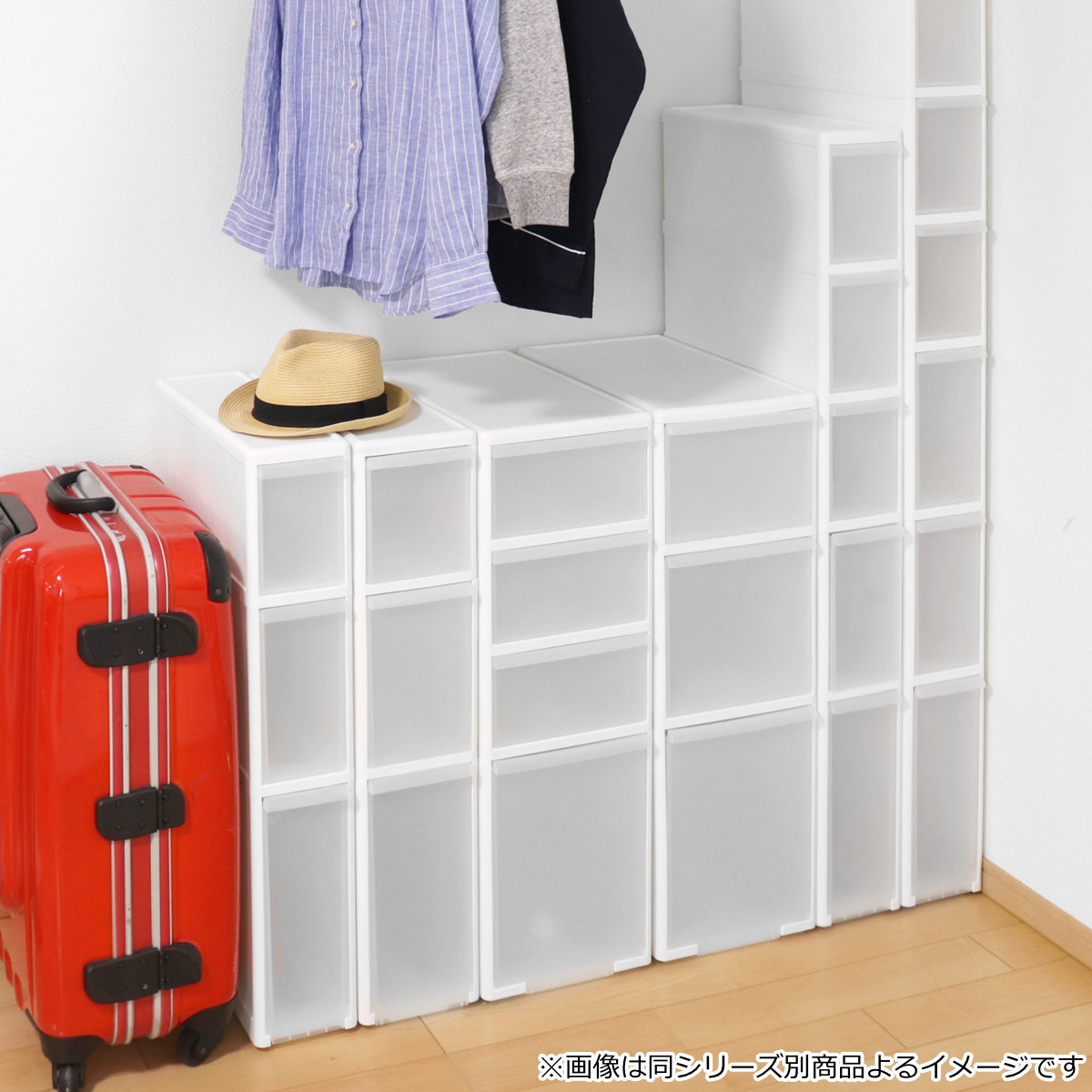 キッチンストッカー 幅25.5cm 5段 アジャスター付 スリムストレージ MS-1211A （ キッチン収納 隙間収納 収納ストッカー スリム ストッカー ）の画像