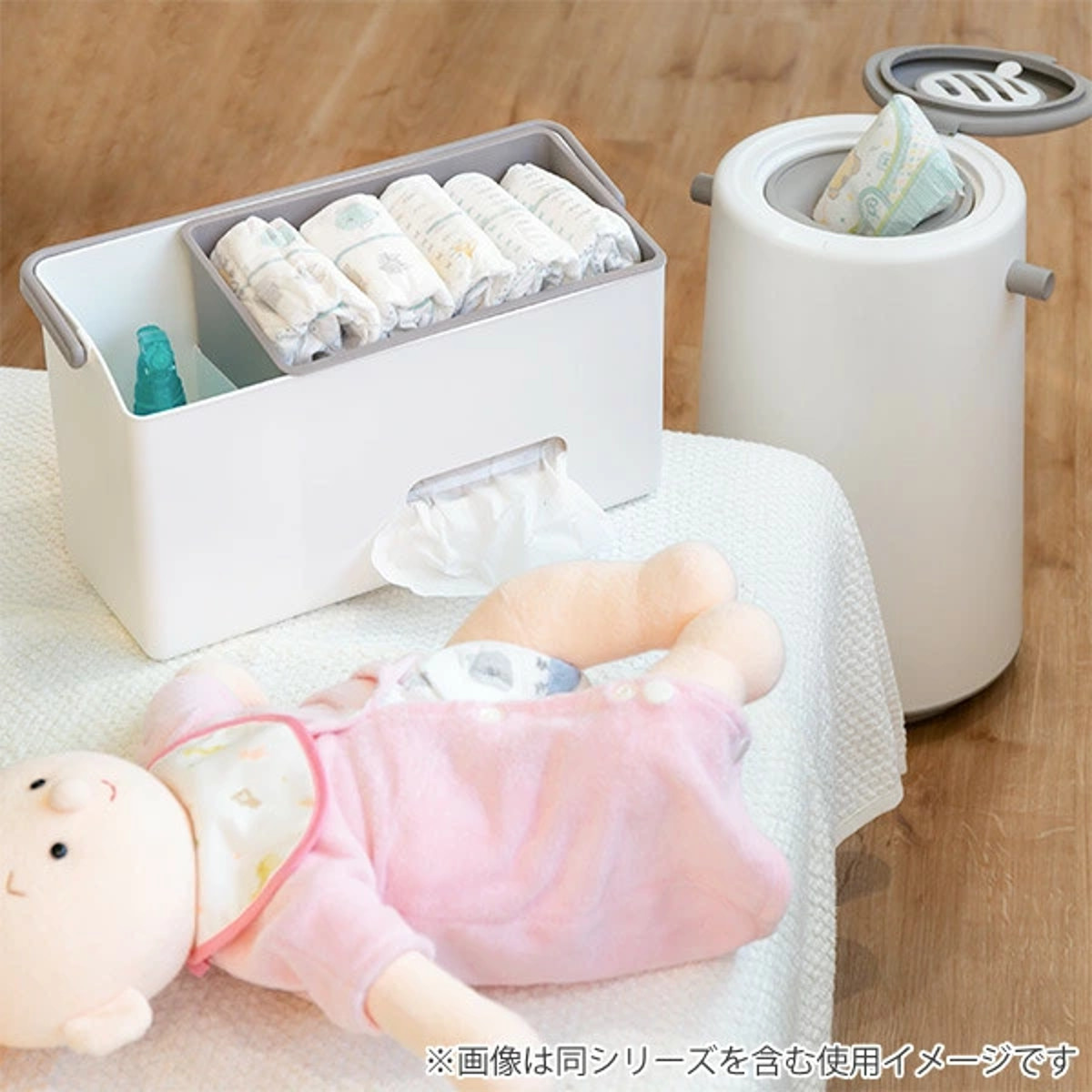 ゴミ箱 密閉 20L 防臭 おむつ ふた付き 臭わない 消臭 パッキン ダイパーポット like-it 日本製 （ ごみ箱 プッシュ おむつペール オムツ 生ゴミ ペット 介護 ）_16