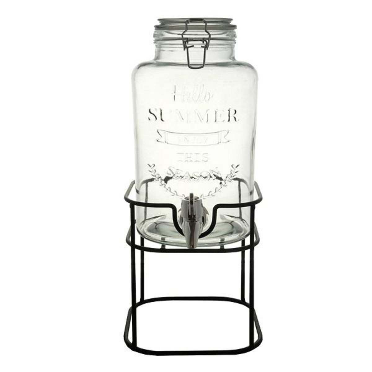 ドリンクサーバー3L スタンド付 ガラス 蛇口付き 2個セット （ 梅酒