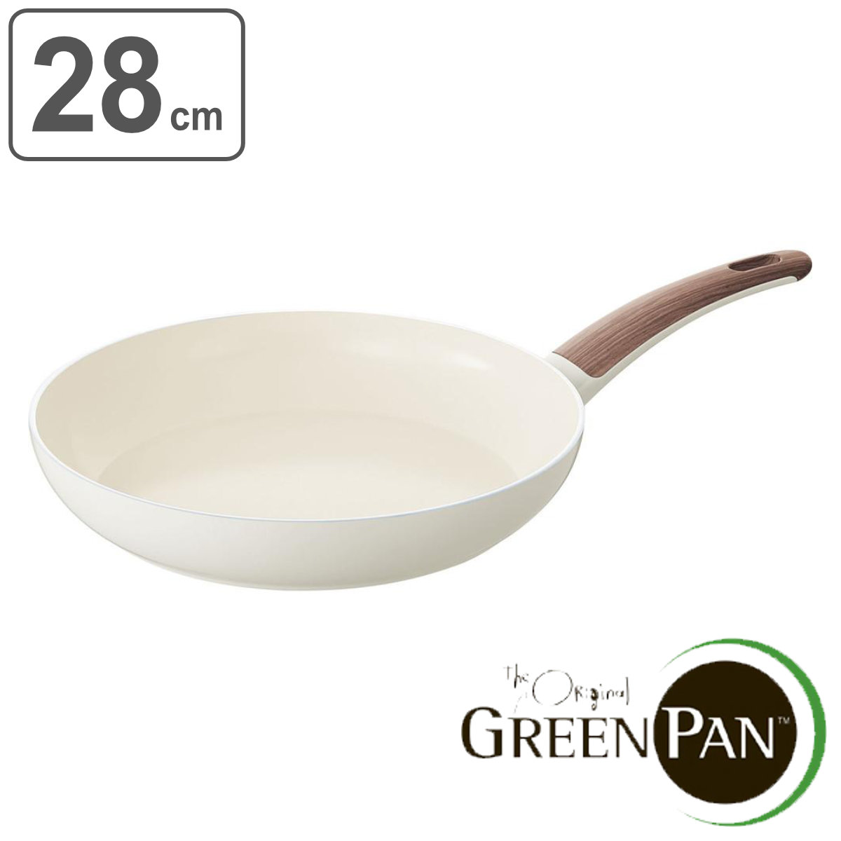 GREEN PAN グリーンパン フライパン 28cm WOOD-BE ウッドビー ダイヤモンド粒子配合 IH対応