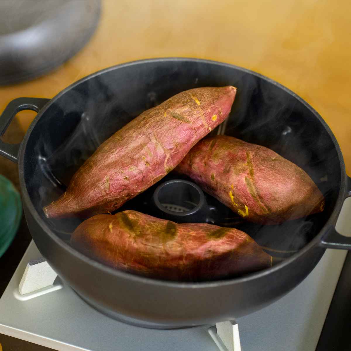 池永鉄工 焼き芋鍋 IH対応 新いも太郎 （ ガス火対応 やきいも鍋 鉄製