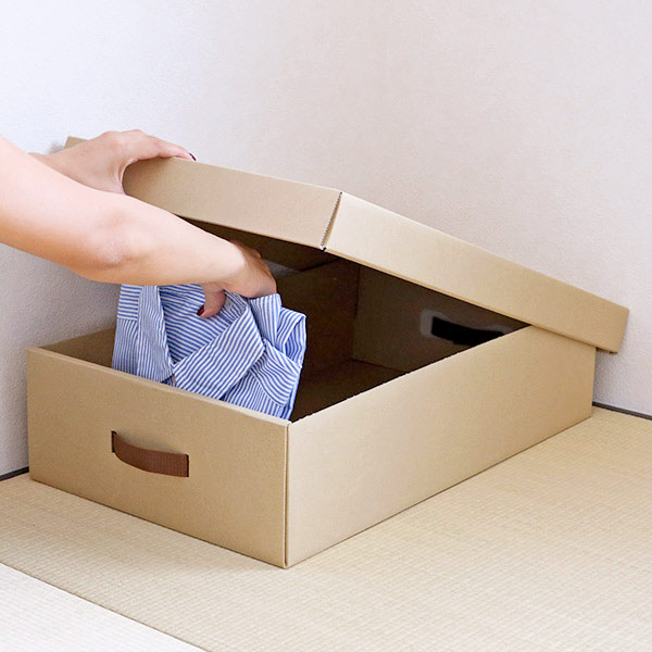 東洋ケース（TOYOCASE） 収納ケース 約 幅39×奥行65×高さ16cm クラフト