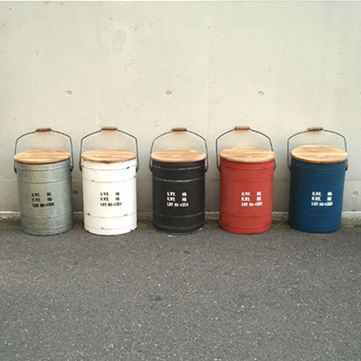 HABITER（アビテ） 収納ボックス ドラム缶風 ボックススツール 椅子