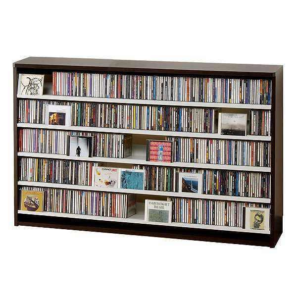 CDラック 幅139.2cm 5段 大量収納ストッカー （ ラック 棚 収納