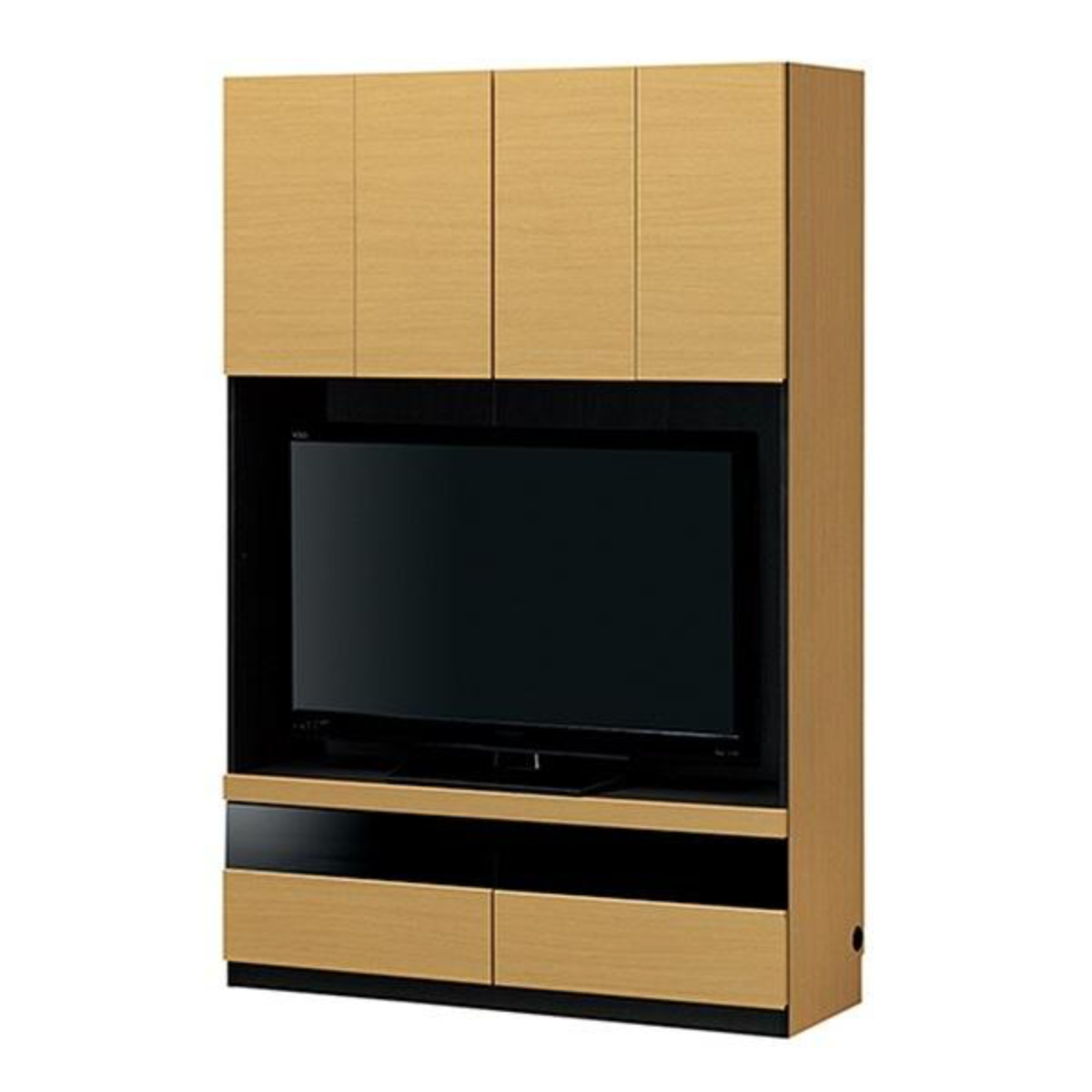 白井産業 テレビ台ユニット 壁面収納 ポルターレ 幅120cm ホワイト