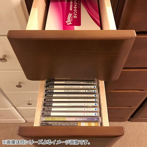 スリムチェスト 4段 すき間収納 引き出し 木製 幅35cm （ タンス チェスト ランドリーチェスト 整理タンス ）の画像