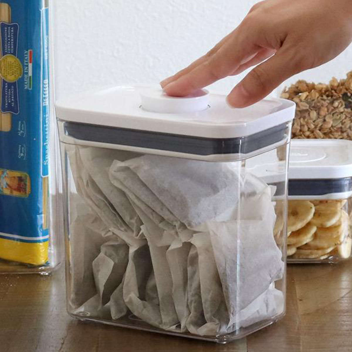 OXO（オクソー） ポップコンテナ2 レクタングル ショート 1.6L （ 保存