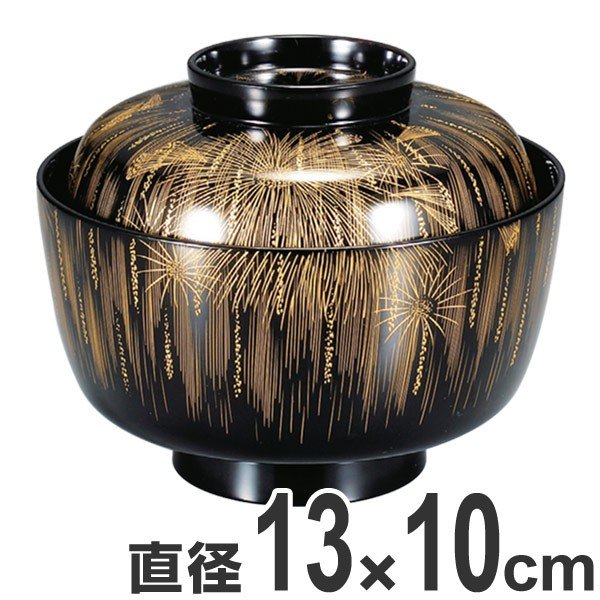 ブランド登録なし - 吸いもの椀 木製 松平椀 黒漆塗 火工品 吸いもの椀 お椀 食器 漆塗 （ 椀 汁椀 味噌汁椀 吸いもの 吸いもの 本漆塗 味噌汁 ） キッチン、日用品、文具-食器、グラス、カトラリー