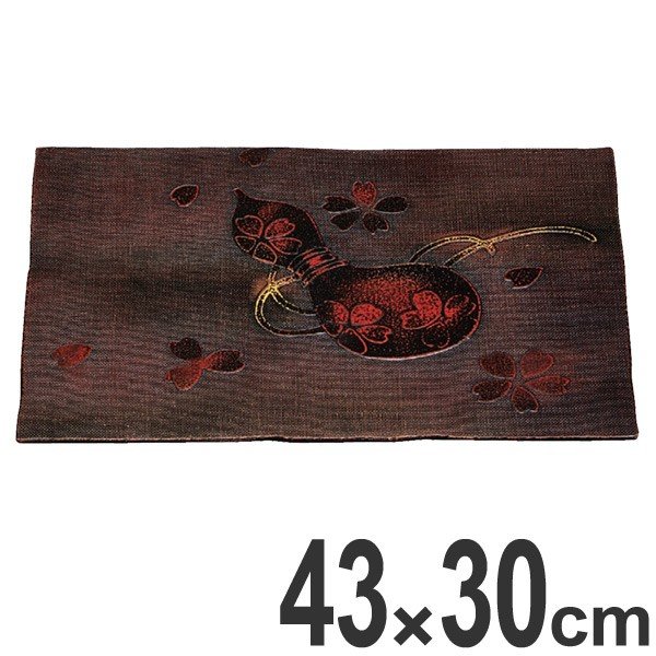 懐石盆 木製 尺4 秀吉ひょうたん 盆 敷膳 越前漆器 漆塗 （ お盆 膳 漆 塗り 漆塗り 漆器 ）