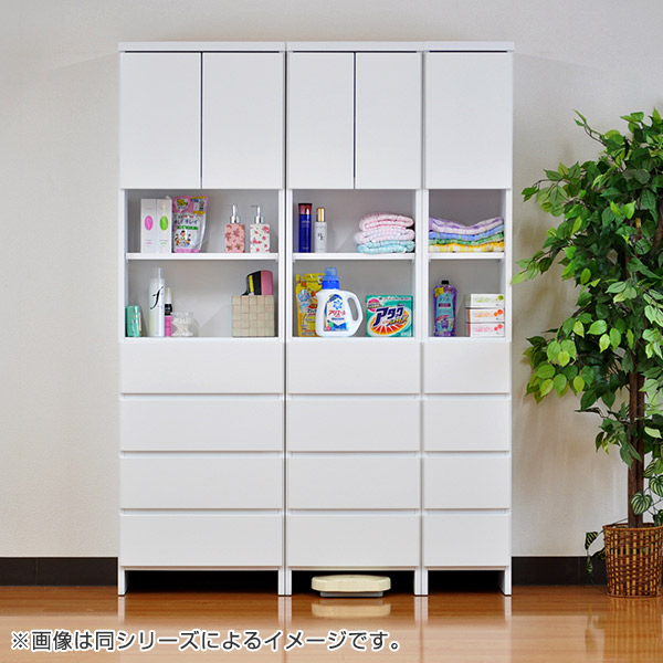 すき間収納 引出し 4段 ランドリーチェスト 日本製 約幅60cm （ タンス 衣類収納 引き出し 整理タンス チェスト 完成品 ）の画像