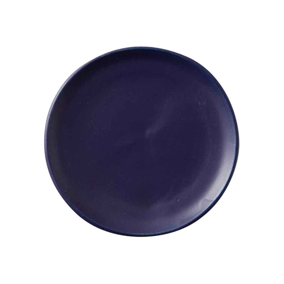 プレート 14cm Blueシリーズ 陶器 食器 笠間焼 日本製 （ 食洗機対応 電子レンジ対応 ケーキ デザート 皿 ）｜interior-palette｜02