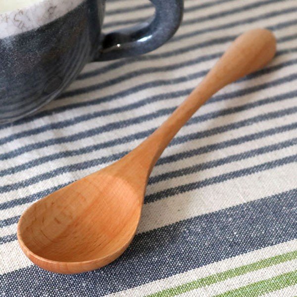 スプーン 木 長さ17cm L knob 木製 カトラリー 食器 10本セット
