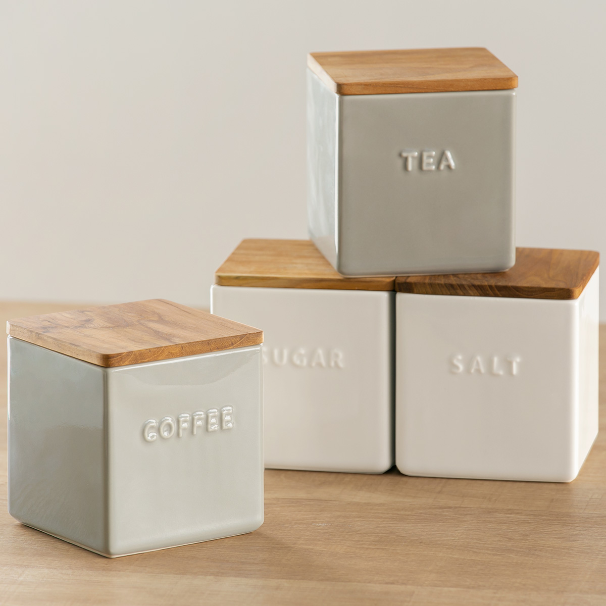 LOLO（ロロ） 保存容器 500ml ソルト シュガー コーヒー ティー 白磁製