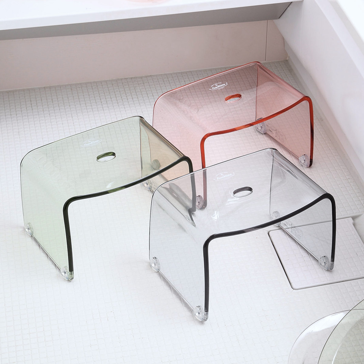 風呂椅子 S 20cm Franktime フランクタイム アクリル （ 風呂 椅子