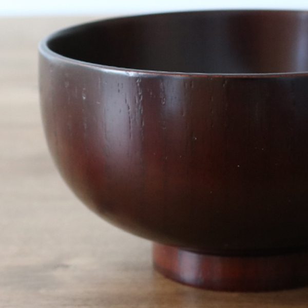 汁椀 木製 380ml 紀州塗 那智 nachi 天然木 食器 日本製 同色6個セット