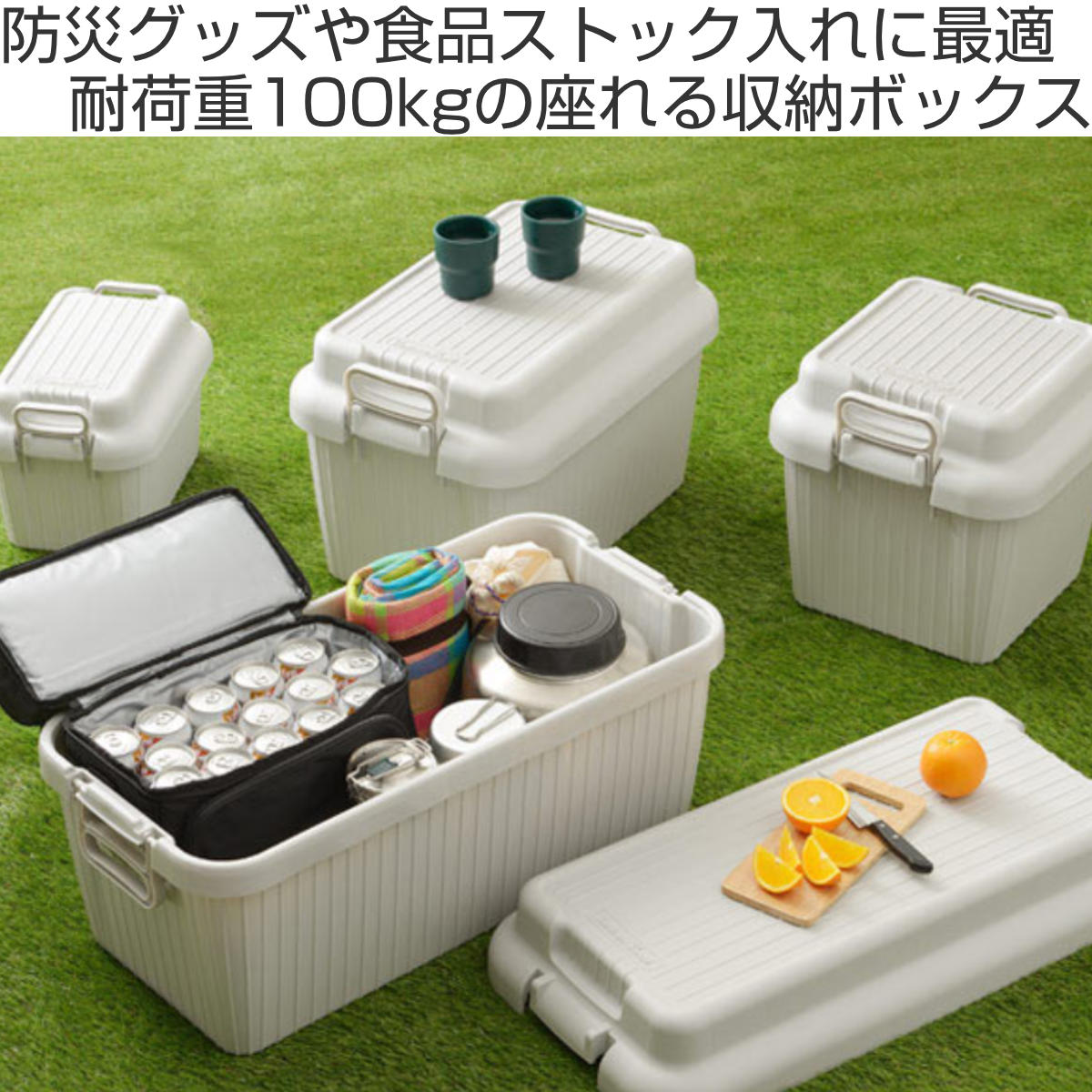 SANKA 収納ボックス 座れる 幅58.5×奥行39×高さ38cm ベリアスボード M