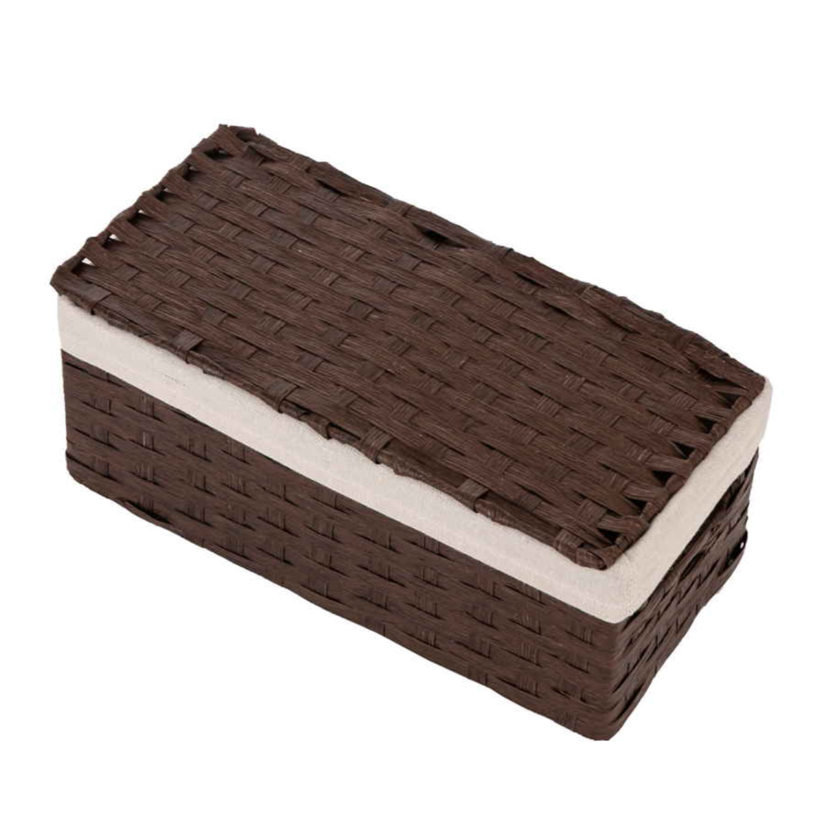 ちどり産業 収納 バスケット ペーパーバスケット ふた付き 58-90 約 幅