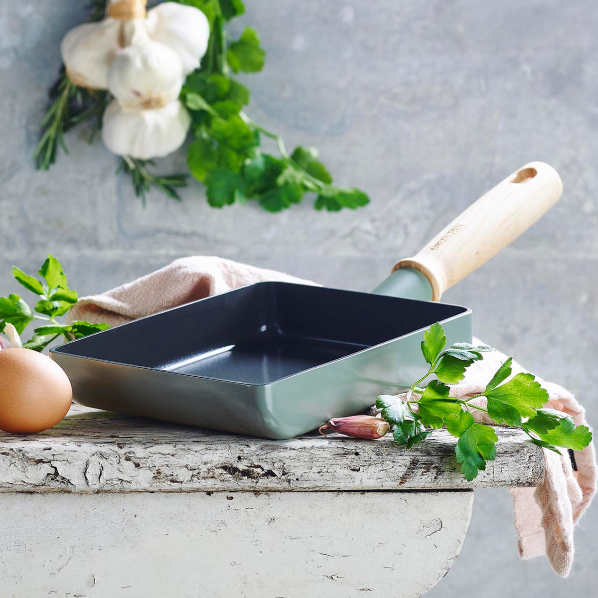 GREEN PAN（グリーンパン） 卵焼き器 IH対応 GREEN PAN MAY FLOWER