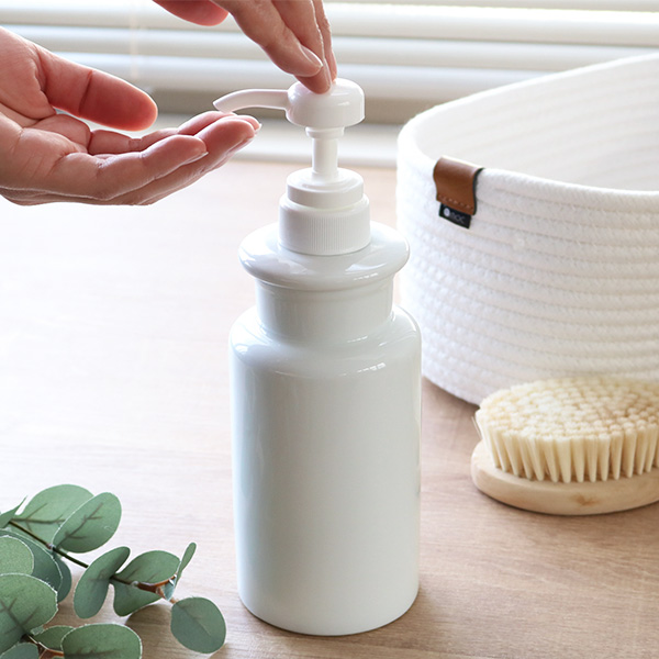 ディスペンサー 詰め替えボトル シャンプーポンプ ラシプーロ 陶器