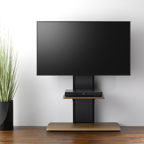 朝日木材加工 テレビ台 壁寄せ 壁面 テレビスタンド 65V型対応 ベース