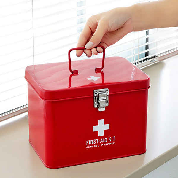 救急箱 収納ボックス Mサイズ 薬 2段 メディコ ファーストエイド