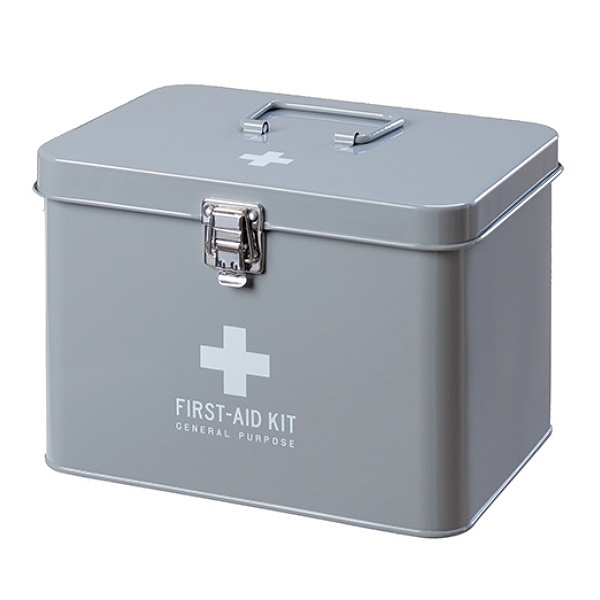 救急箱 収納ボックス Mサイズ 薬 2段 メディコ ファーストエイドボックス （ 薬箱 薬入れ 収納ケース ）｜interior-palette｜02
