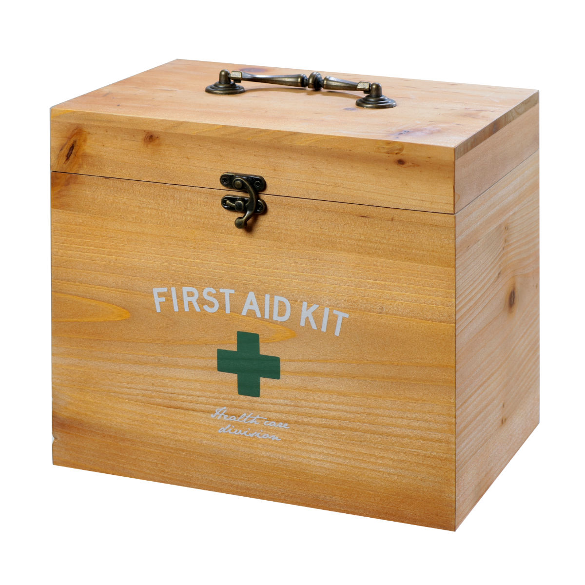 救急箱 収納ボックス Lサイズ 薬 2段 木製 ファーストエイドボックス （ 薬箱 薬入れ 収納ケース ）｜interior-palette｜02