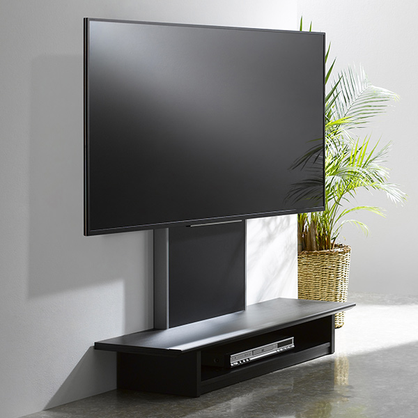 朝日木材加工 テレビ台 壁寄せ フロアスタンド 65V型対応 TVラック 幅