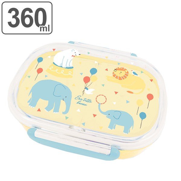 お弁当箱 1段 プラスチック 360ml 動物 ランチボックス 子供 弁当箱 レンジ対応 食洗機対応 幼稚園 保育園 アニマル 子供用お弁当箱 インテリアパレットヤフー店 通販 Yahoo ショッピング