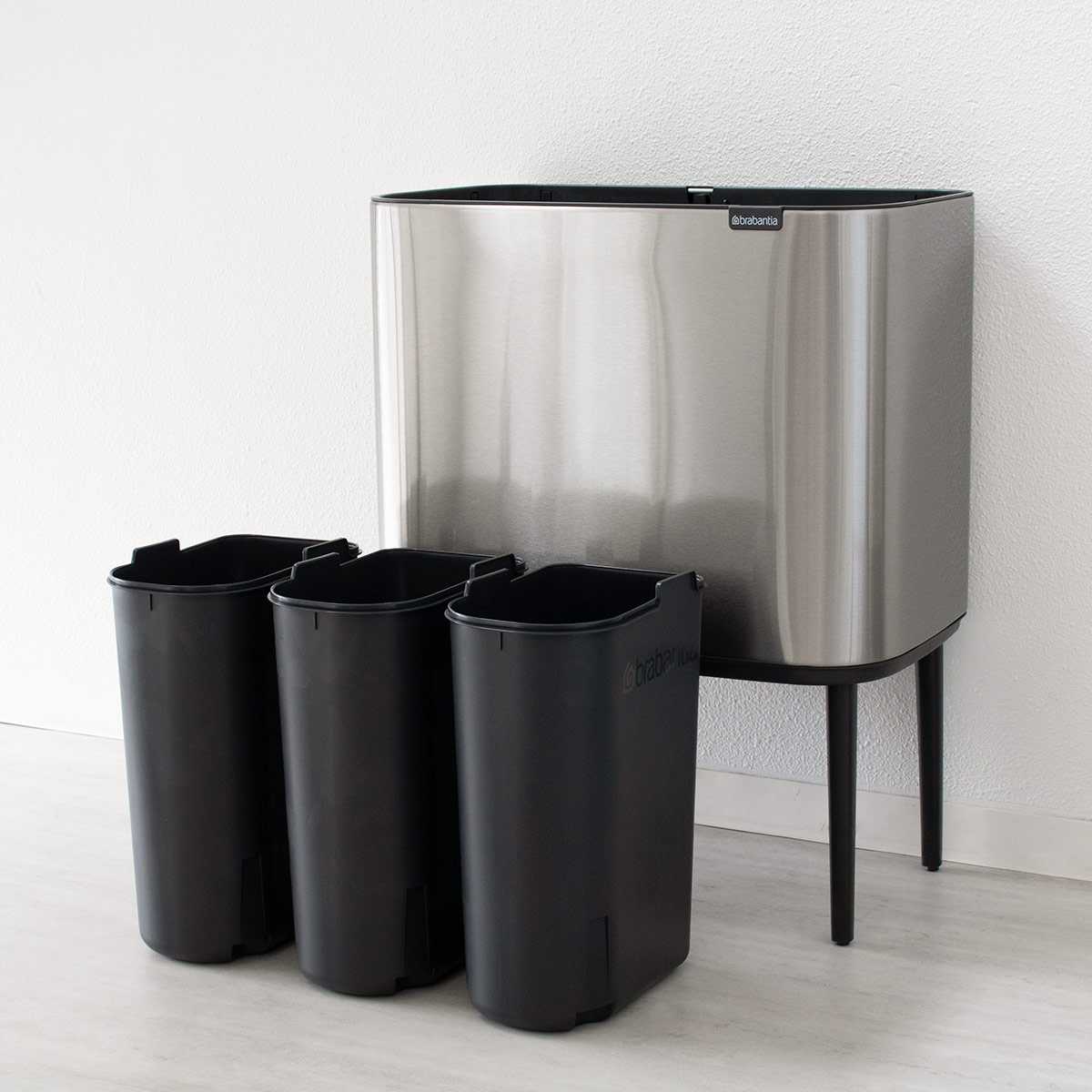 brabantia（ブラバンシア） ゴミ箱 3×11L Boタッチビン FFPマット