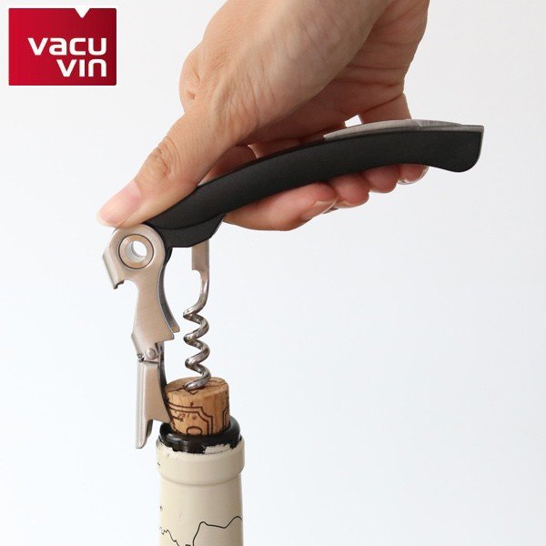 ワインオープナー ソムリエナイフ Vacuvin バキュバン ウェイターズコルクスクリュー コルク栓抜き コルク抜き フォイルカッター インテリアパレットヤフー店 通販 Yahoo ショッピング
