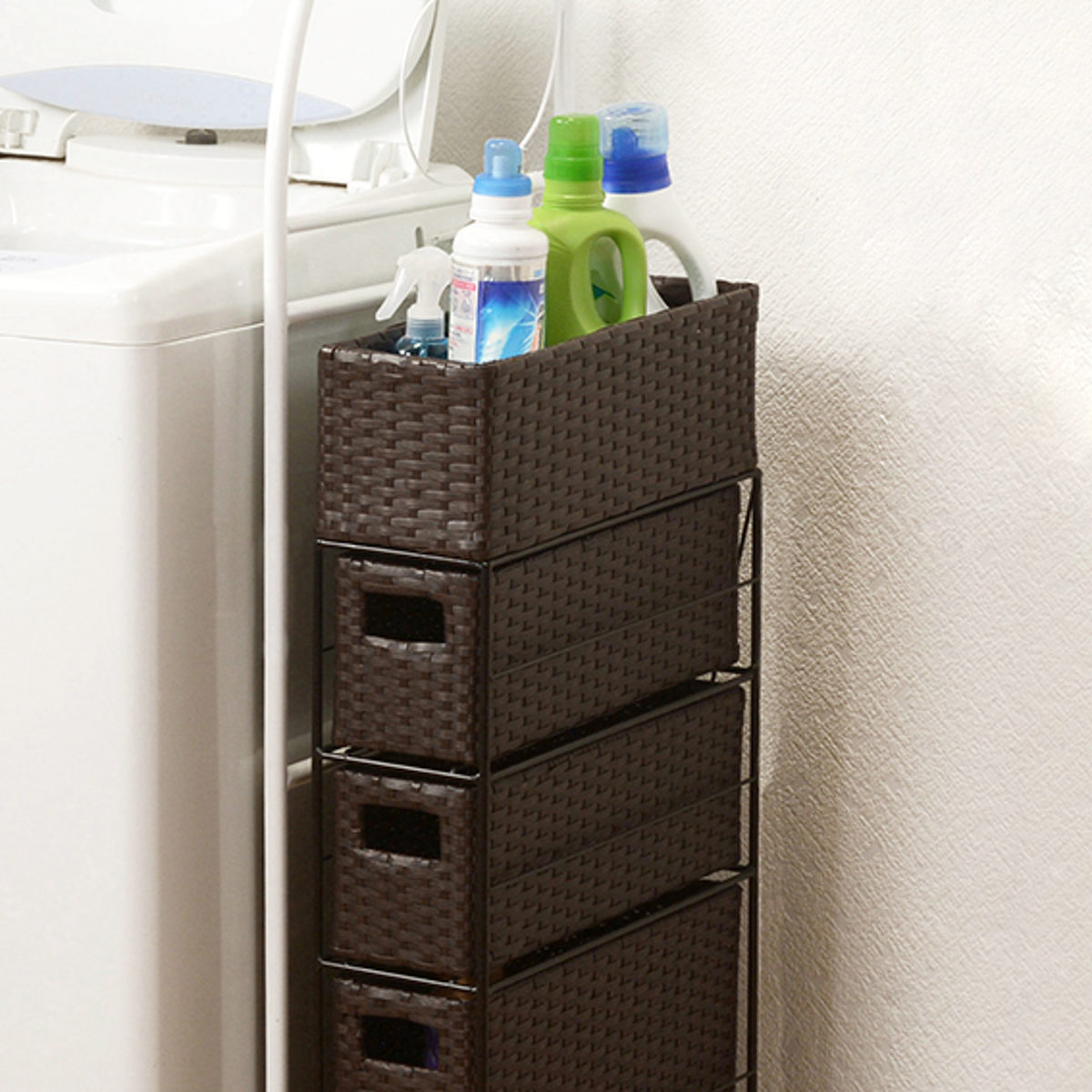 ランドリーチェスト 引出し4杯 幅15.5cm...の詳細画像5