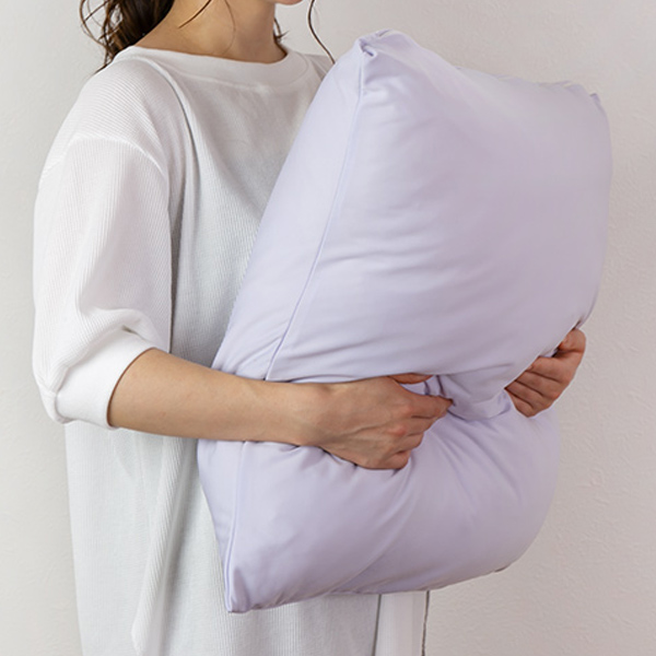 枕 二層構造 大きなふわふわ まくら 専用カバー付 60×63cm 日本製 （ 大きい 肩こり 首こり ） | ブランド登録なし | 04