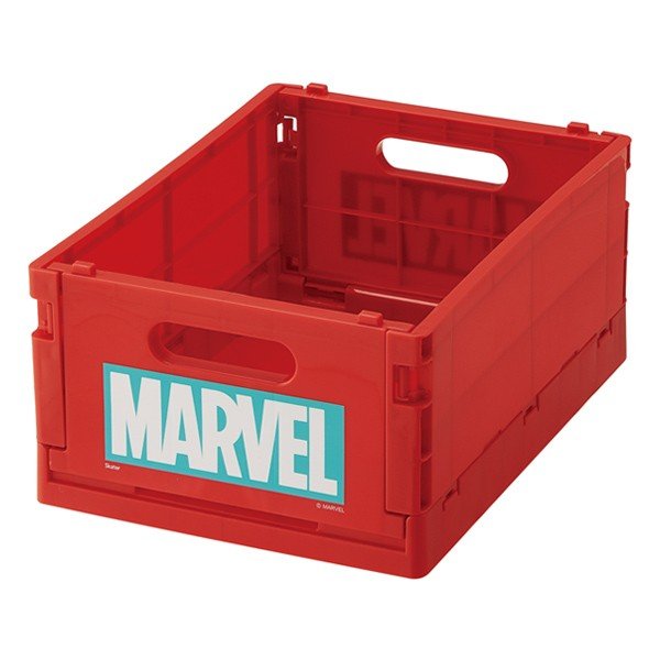 折りたたみコンテナ M MARVEL マーベル ロゴ コンテナ 収納ボックス