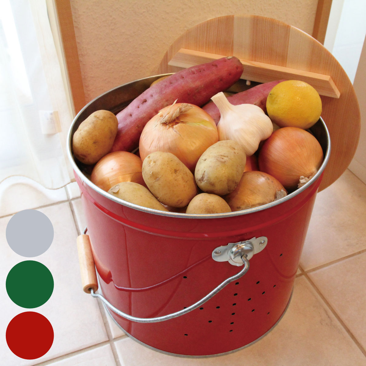 OBAKETSU（オバケツ） 野菜ストッカー 大サイズ 日本製 キッチン