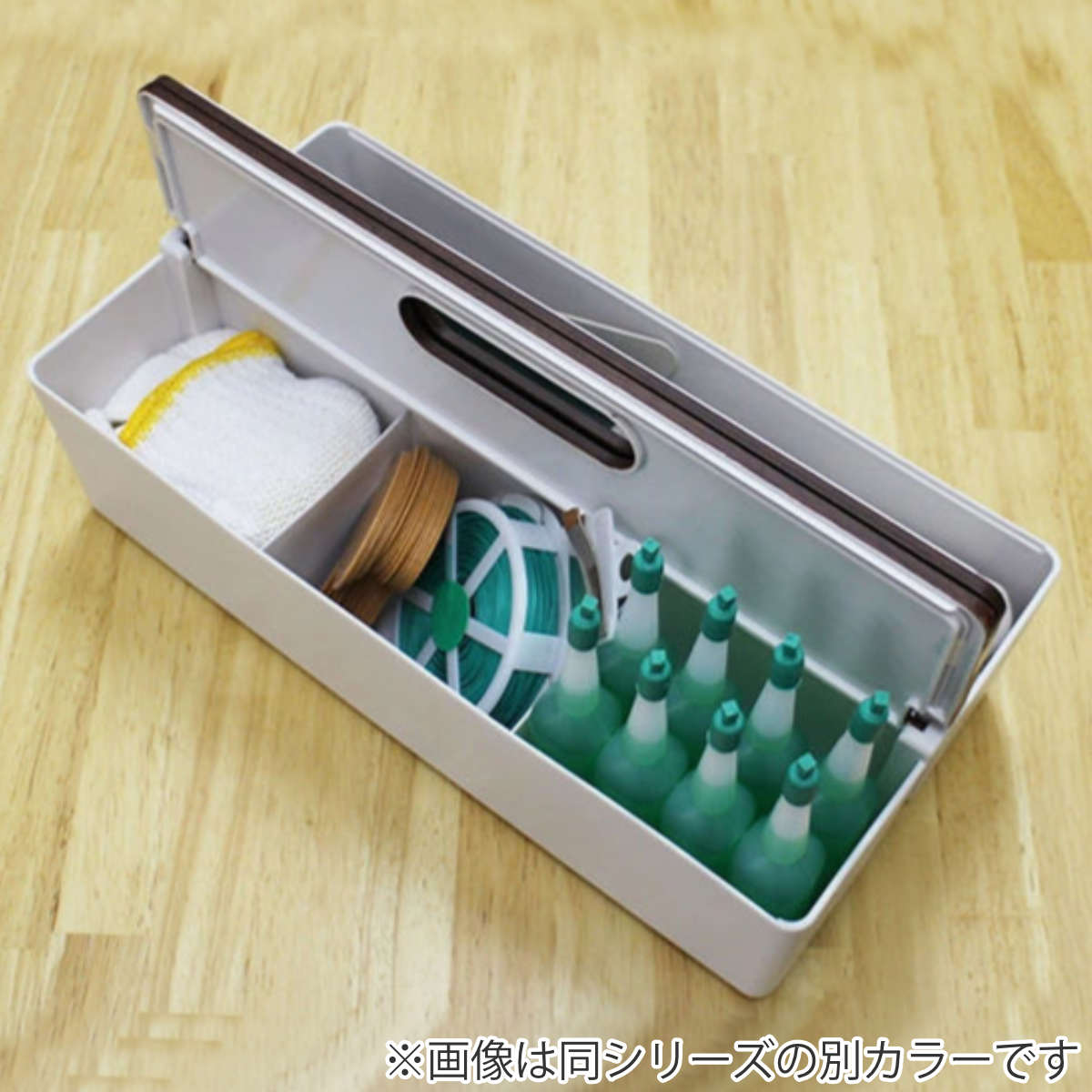 収納ボックス かるコン L フタ付き プラスチック 小物収納 （ 白