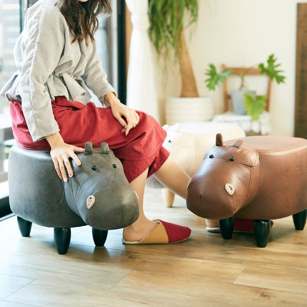 アンファンス スツール かば Paul アニマル オットマン アニマル