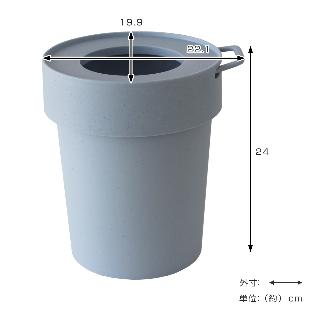 ゴミ箱 5L タップトラッシュ 袋が見えない ...の詳細画像4
