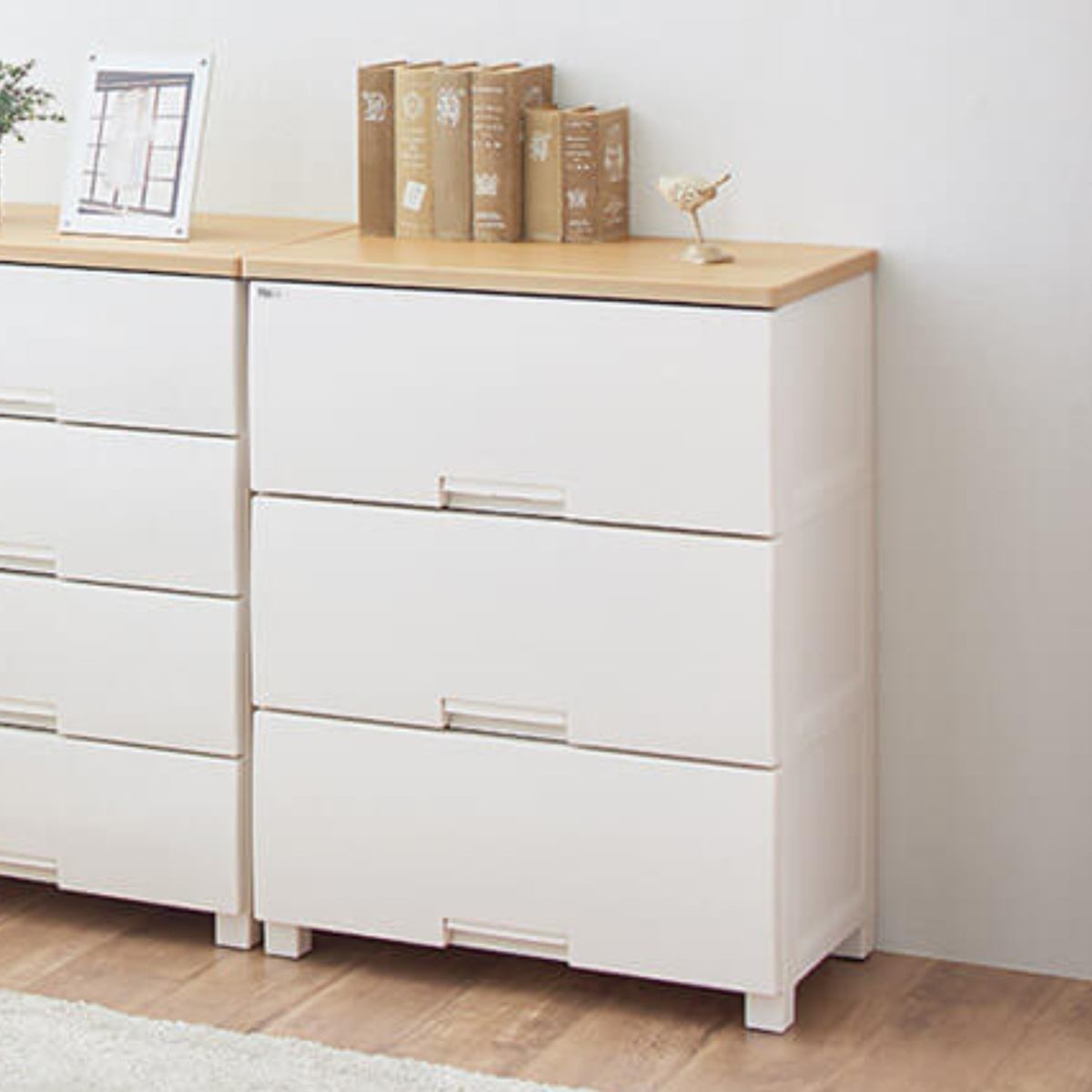 Fits チェスト フィッツプラス 3段 深型 幅65×奥行41×85cm F6533D