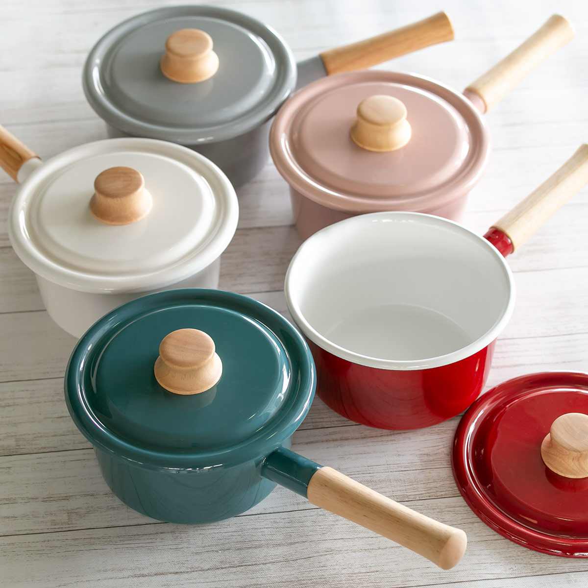 富士ホーロー ソースパン 16cm ホーロー鍋 Honey Ware ハニーウェア